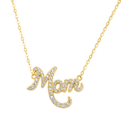 Silver Mom Necklace