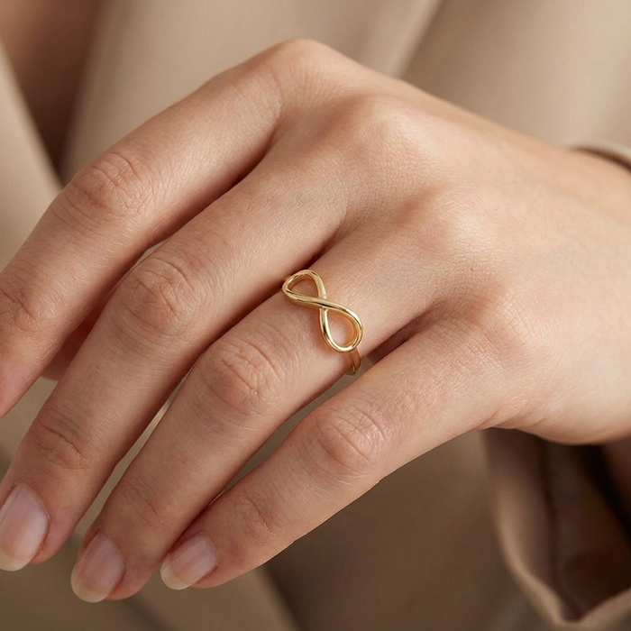 Gold Infinity Ring