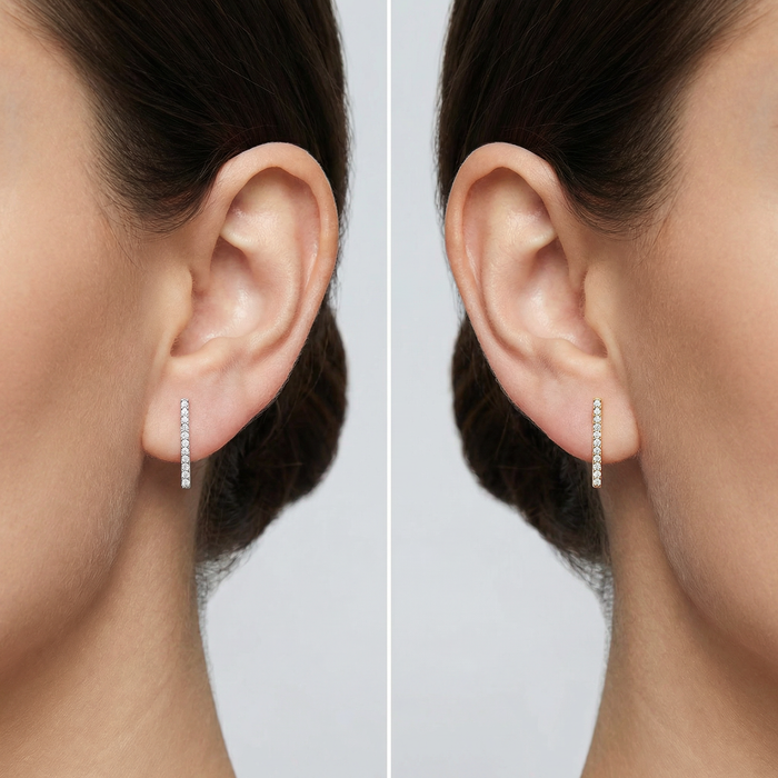 Grande Diamond Bar Studs