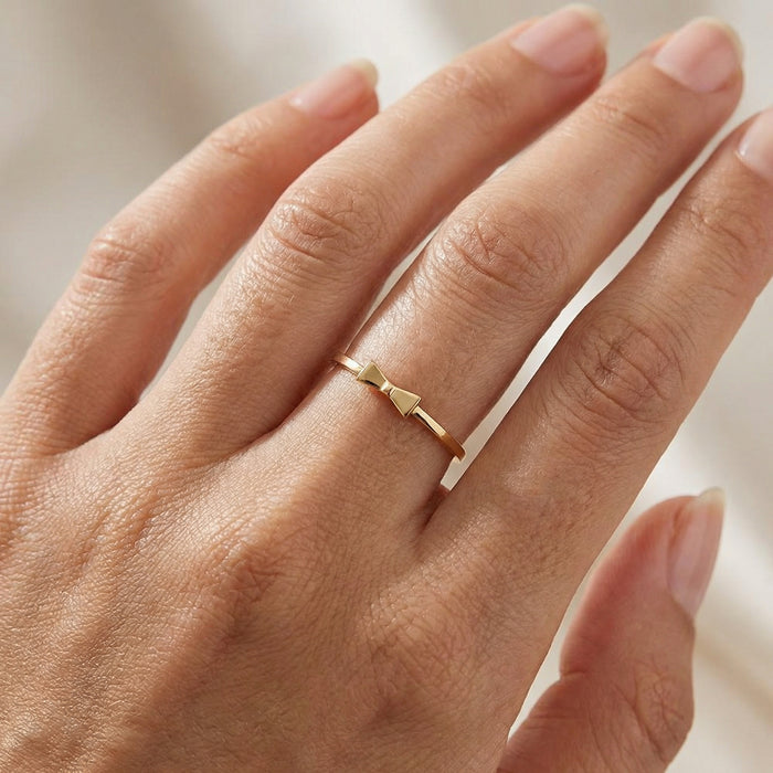 Gold Bow Ring