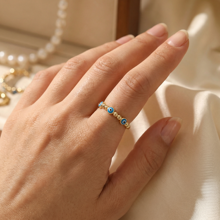 Statement Evil Eye Ring