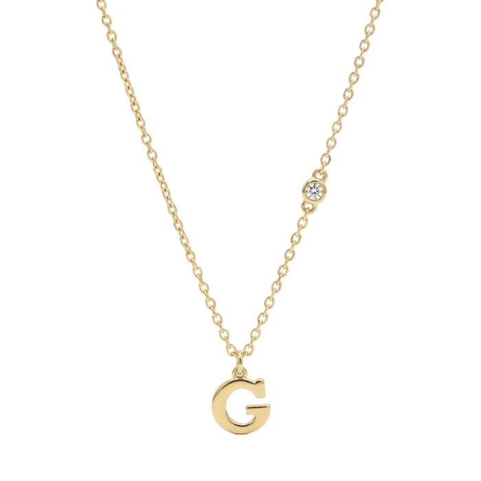 Silver Initial Necklaces