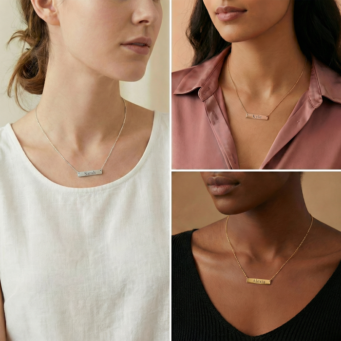 Bold Horizontal Bar Necklace