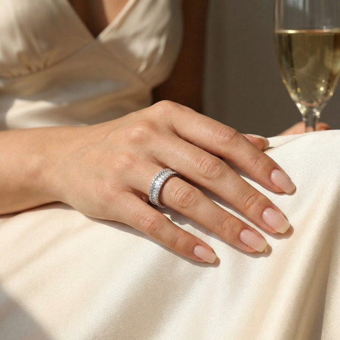 Silver Baguette Ring