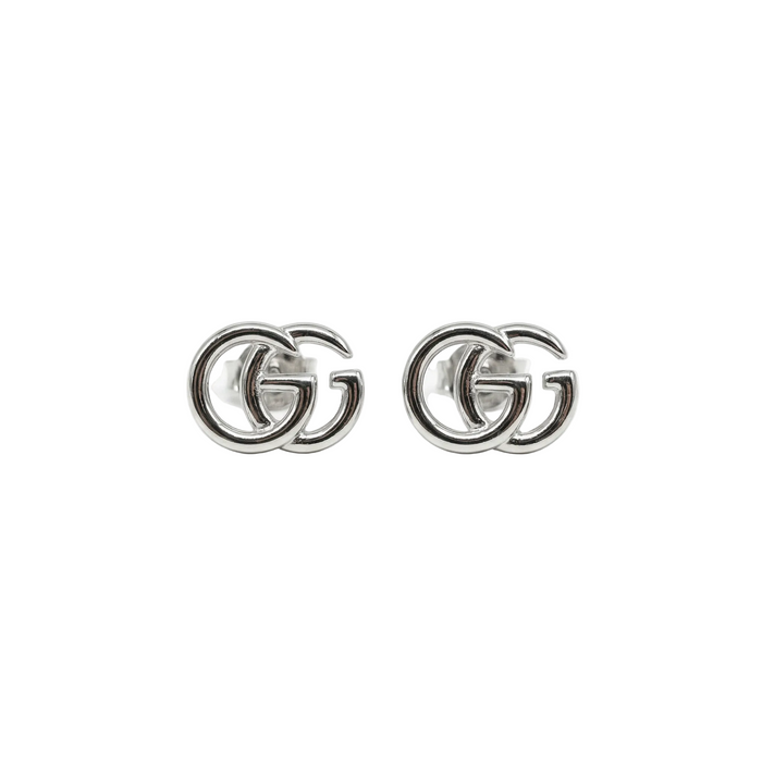 Petite GG Designer Inspired Silver Earrings