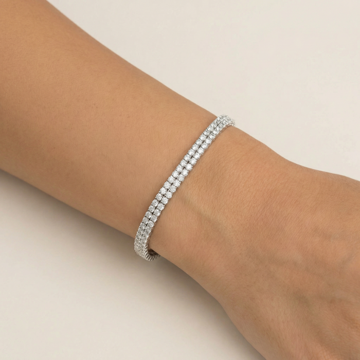 Radiant Duo Silver Bracelet