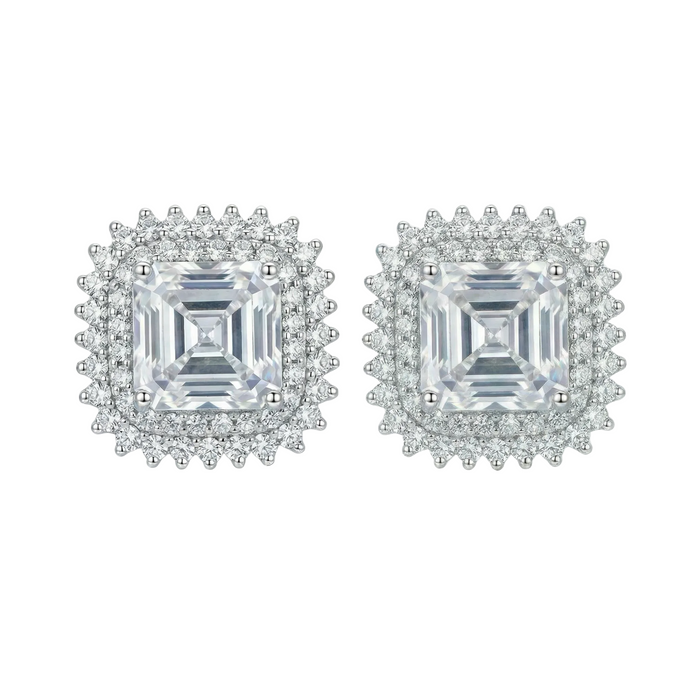 Silver Diamond Inspired Studs