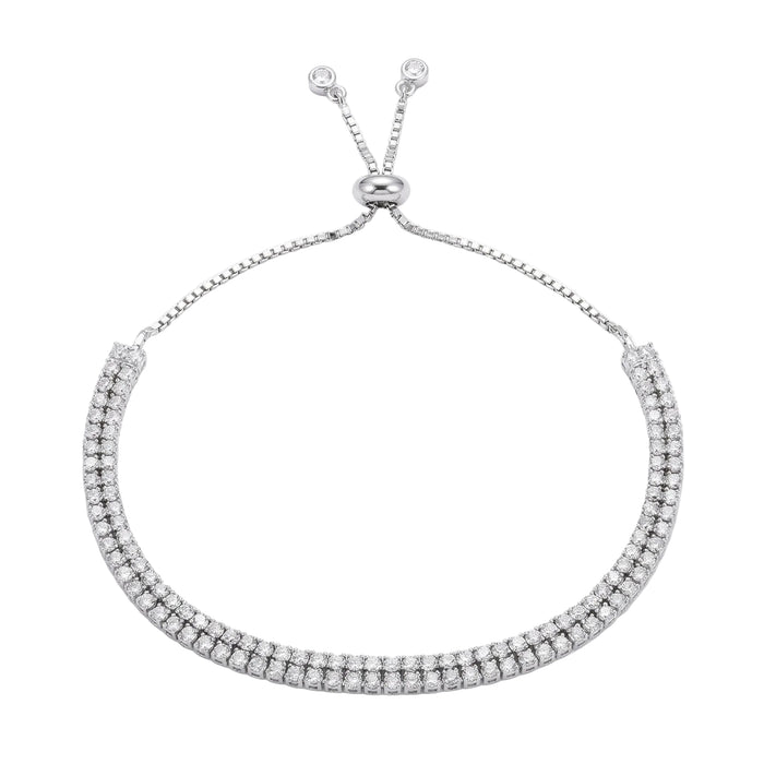 Radiant Duo Silver Bracelet