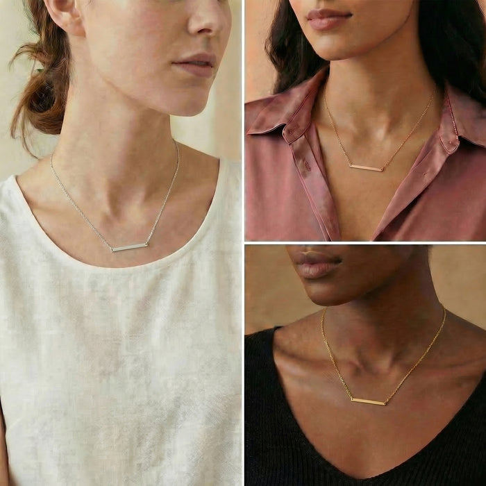 Petite Horizontal Bar Necklace