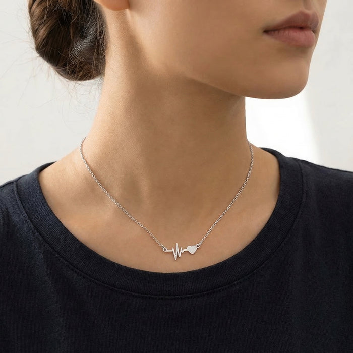 Heartbeat Sterling Silver Necklace