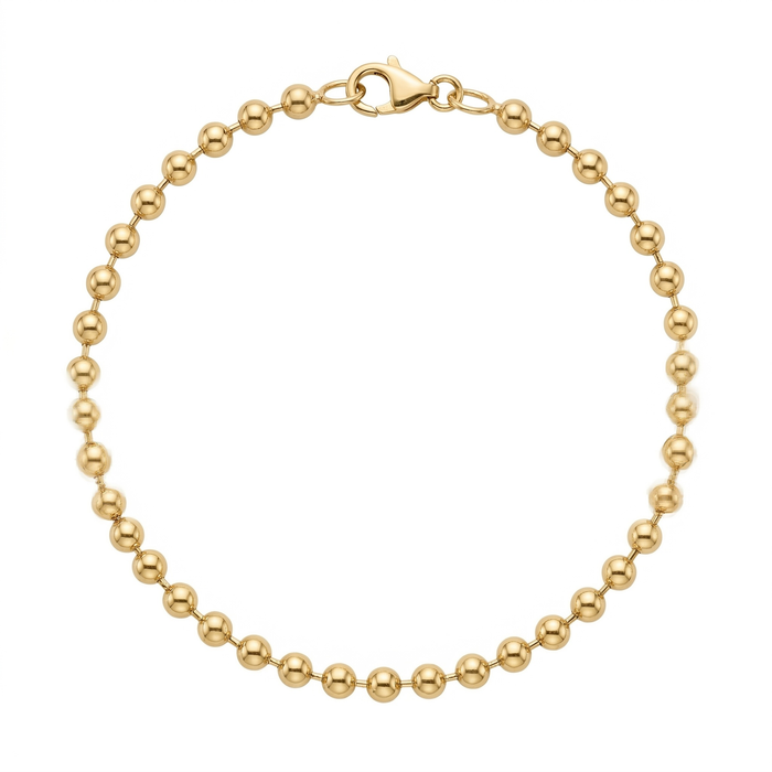 Classic Gold Bead Bracelet
