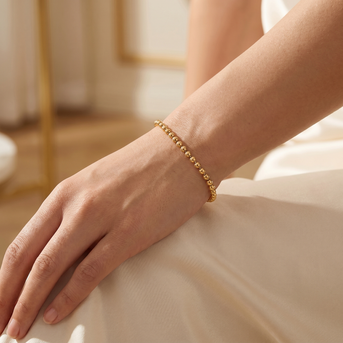 Classic Gold Bead Bracelet