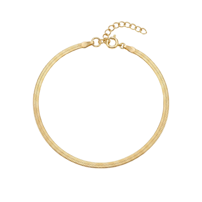 Golden Grace Herringbone Bracelet
