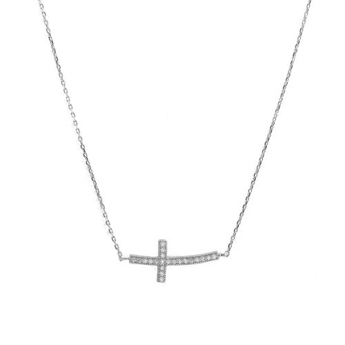 Silver Cross Sterling Necklace