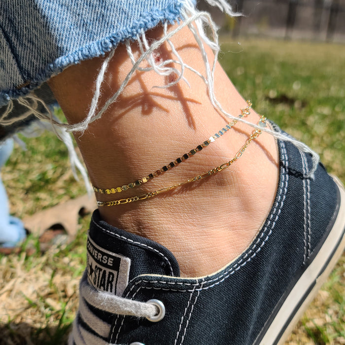 Golden Wave Anklet