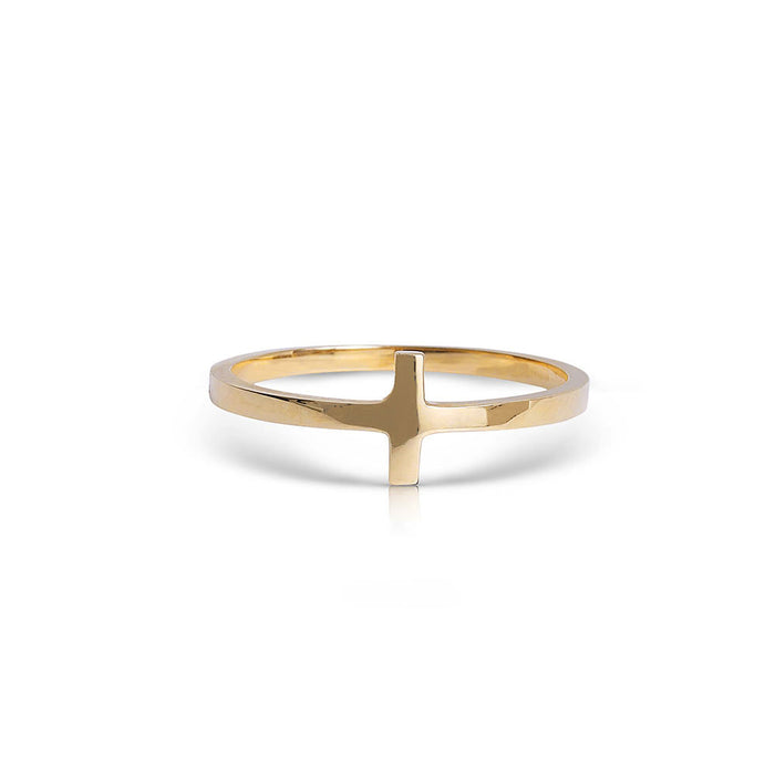 Gold Cross Ring