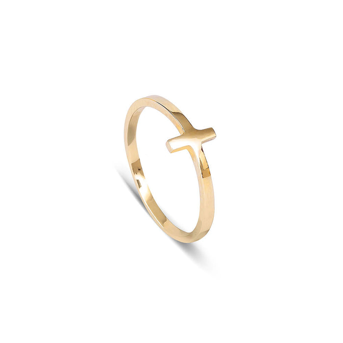 Gold Cross Ring