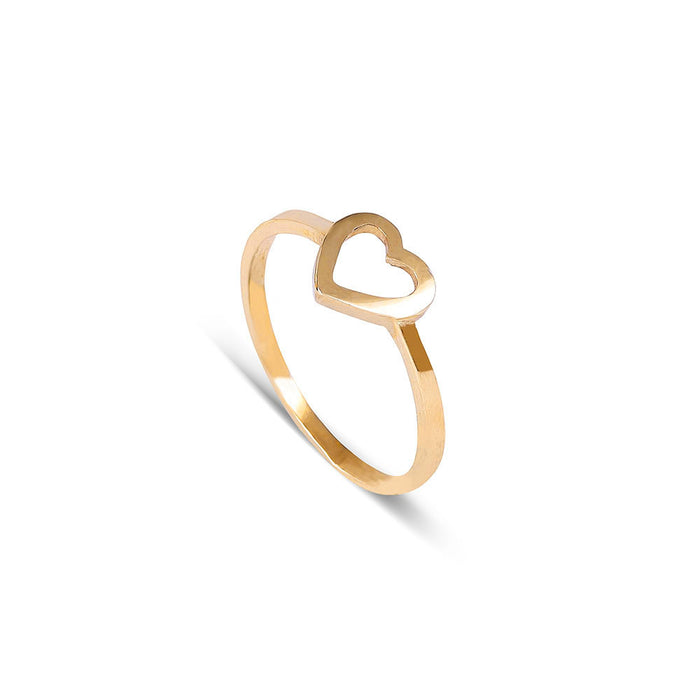 Gold Open Heart Ring