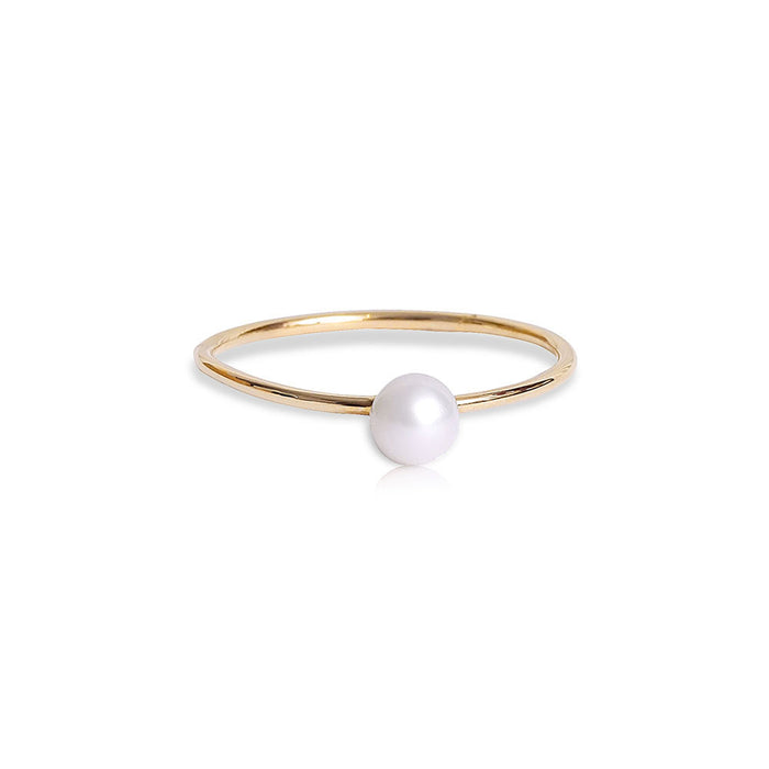 Gold Pearl Ring