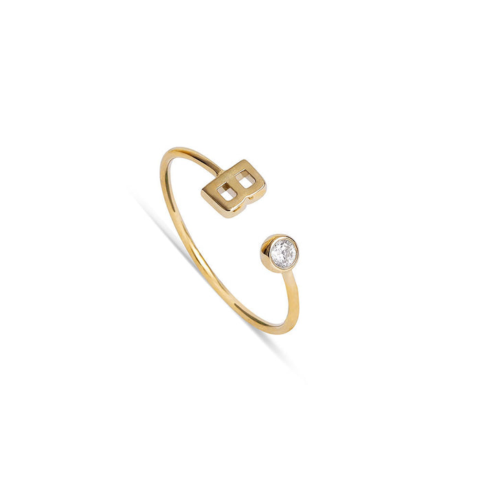 Gold Initial Ring