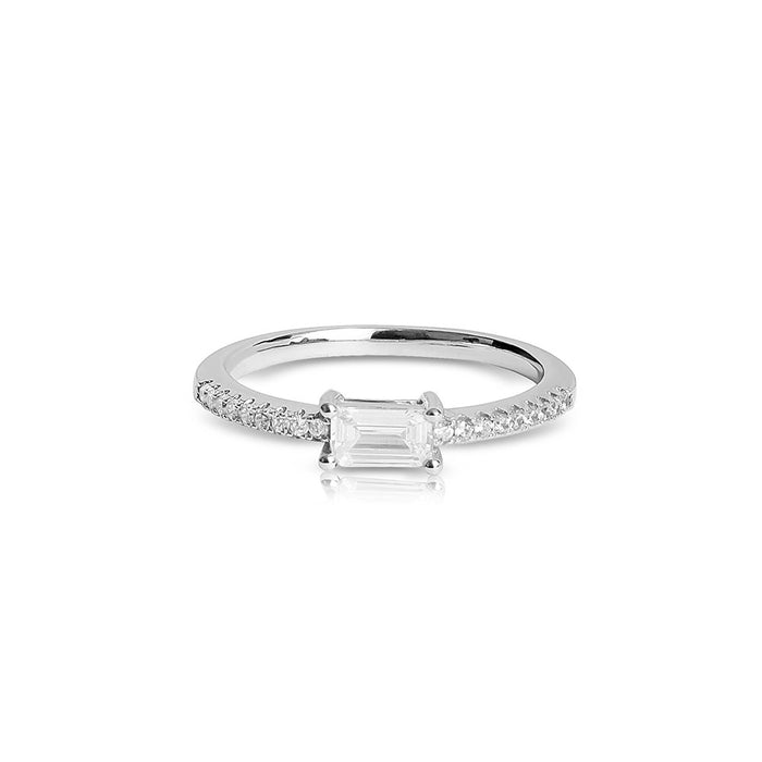 Silver Baguette Ring