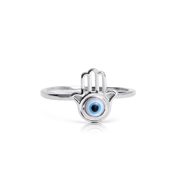 Silver Hamsa Ring