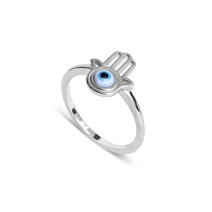 Silver Hamsa Ring
