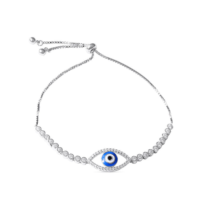 Silver Evil Eye Bracelet