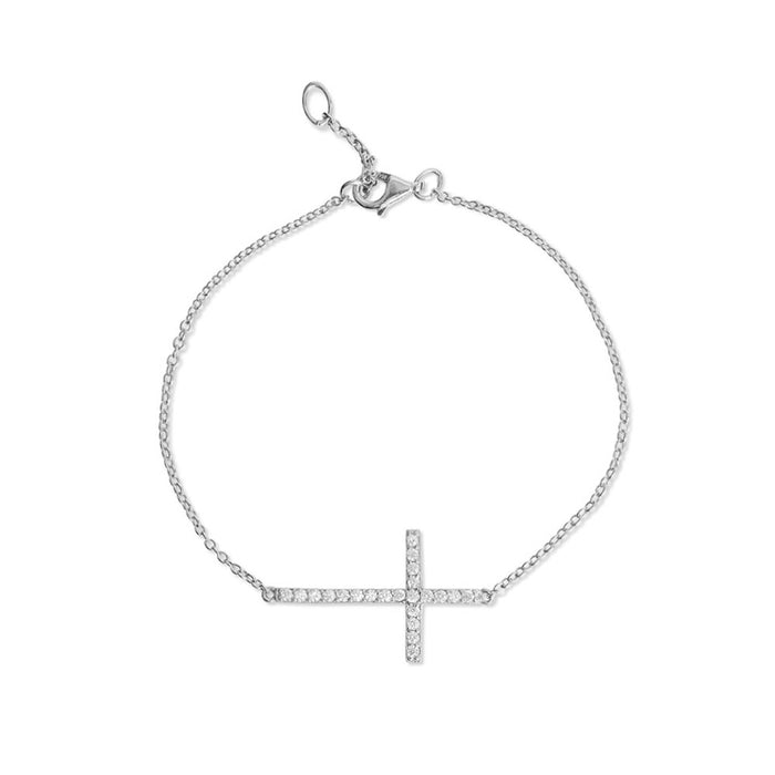 Silver Cross Bracelet