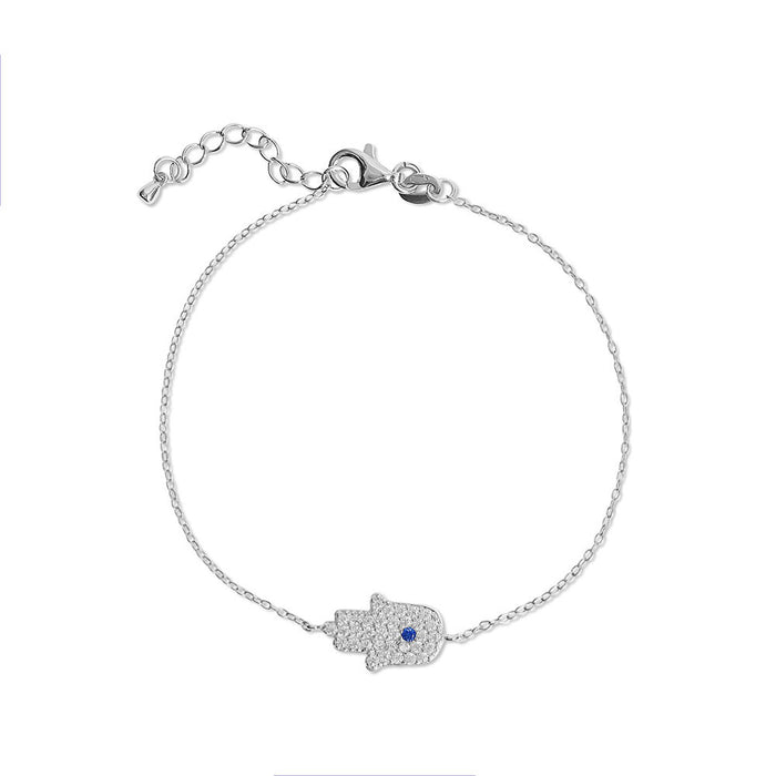 Silver Hamsa Bracelet