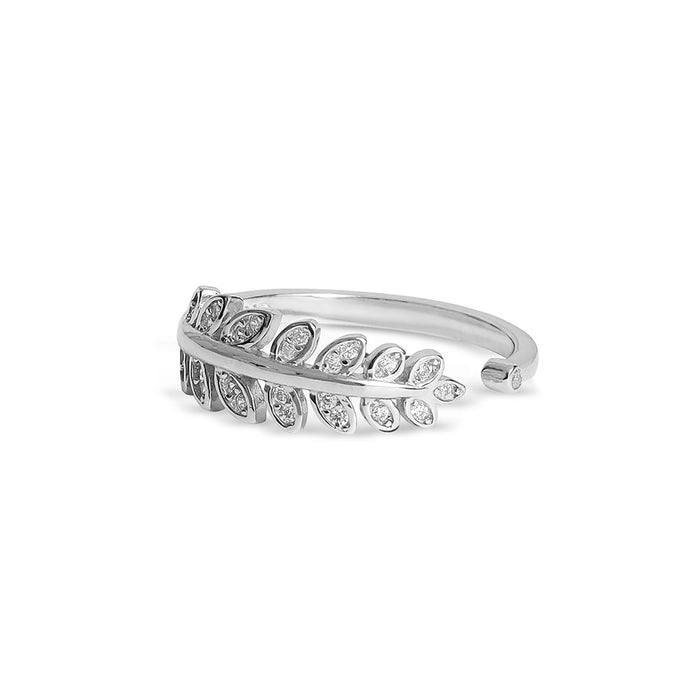 Silver Leaf Ring