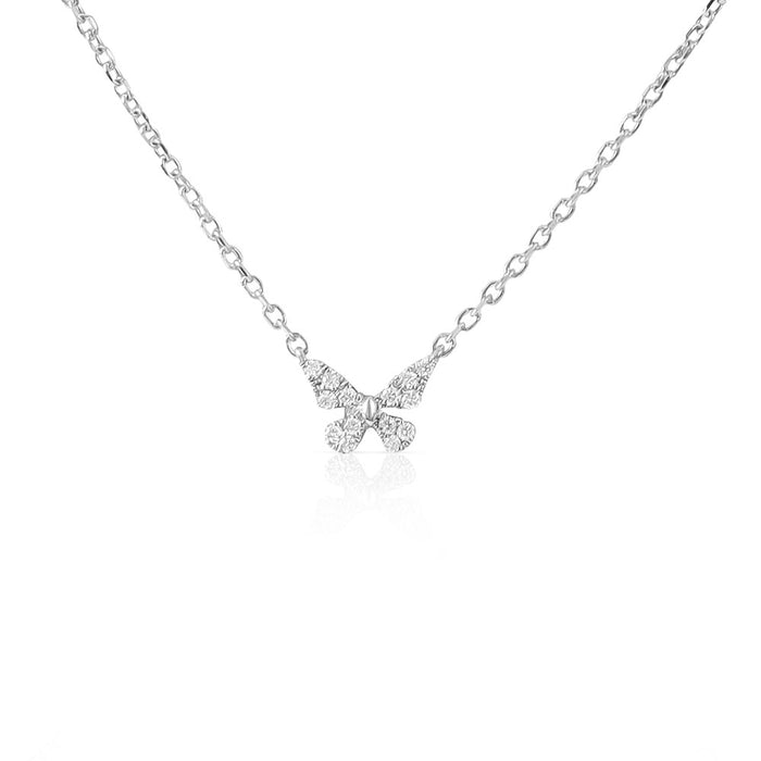 Diamond Butterfly Necklace