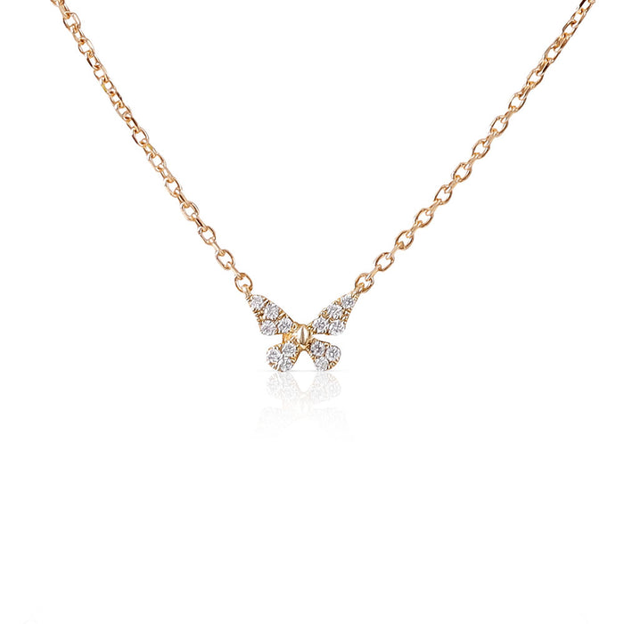 Diamond Butterfly Necklace