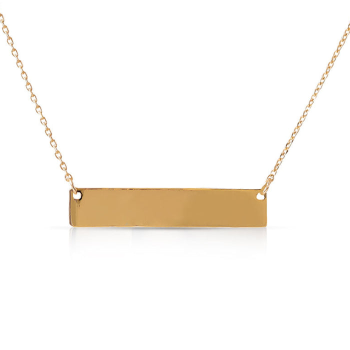 Bold Horizontal Bar Necklace