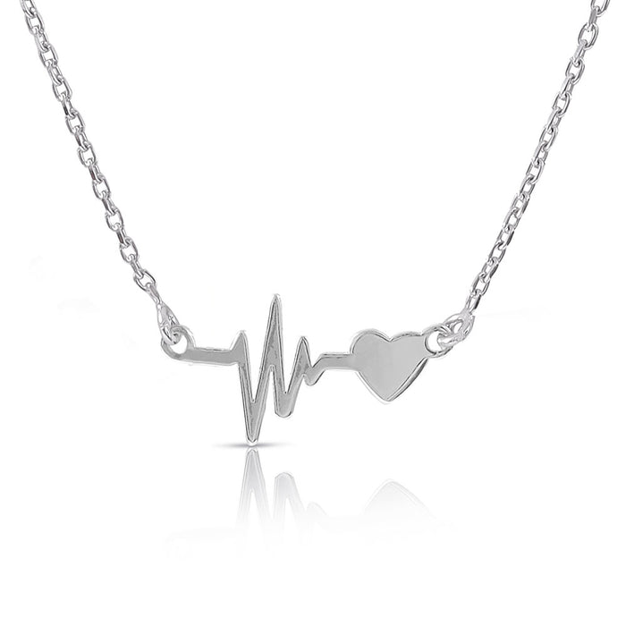 Heartbeat Sterling Silver Necklace