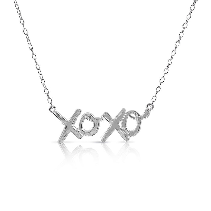 Sterling Silver XOXO Necklace
