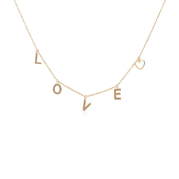 Dangling Love Charm Necklace