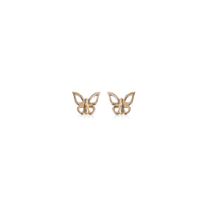 Gold Butterfly Studs