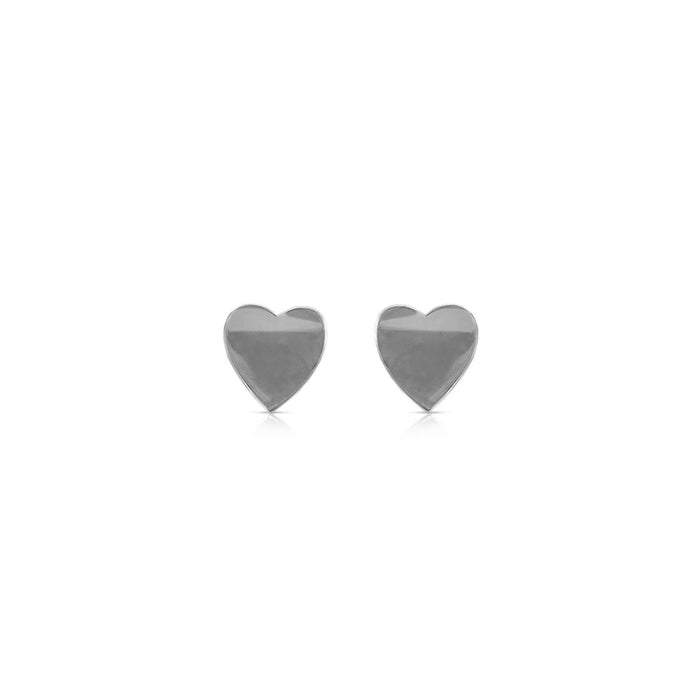 Gold Solid Heart Studs
