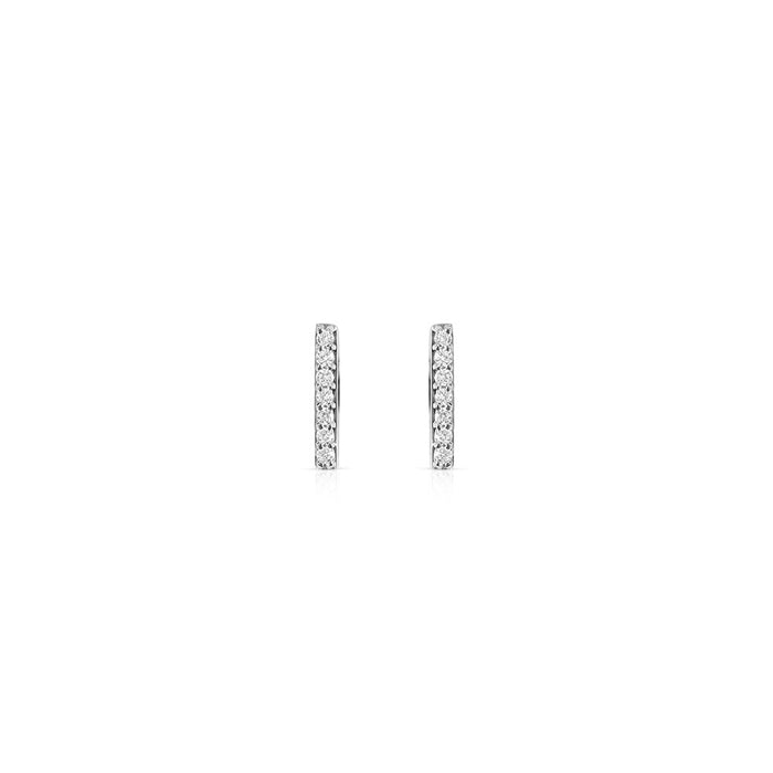 Petite Diamond Bar Studs