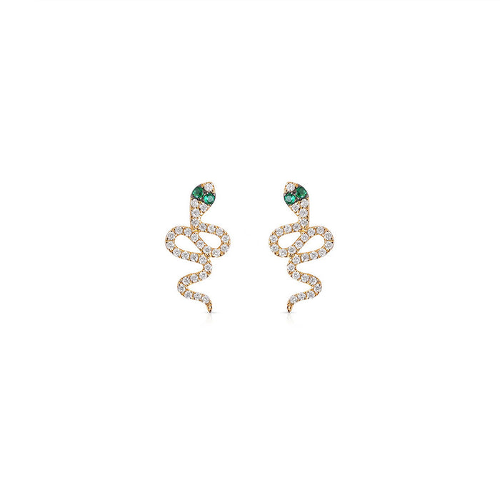Diamond Snake Studs