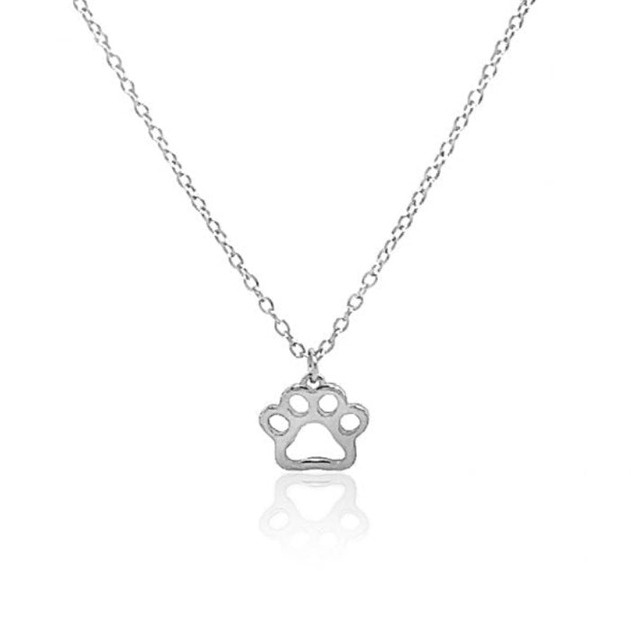 Silver Paw Necklace